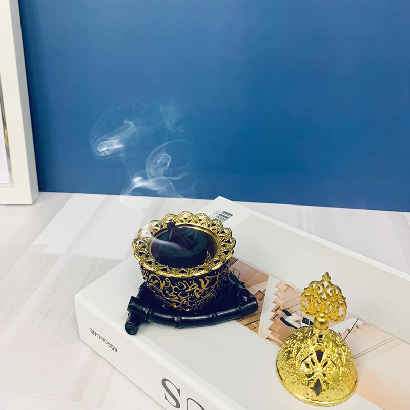 

1pc Ceramic Incense Burner With Lid, Multicolor