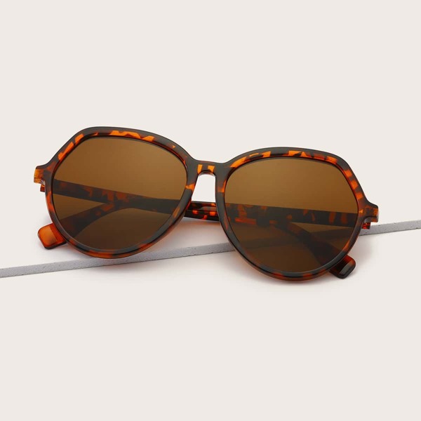 

Tortoiseshell Frame Sunglasses, Multicolor