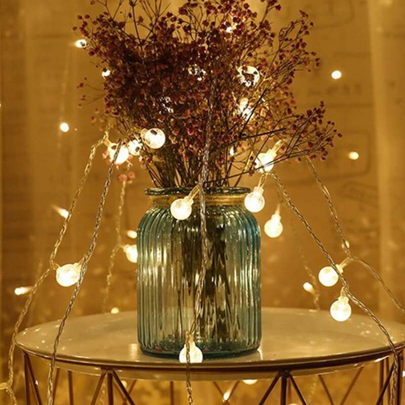 

20pcs Holiday Bulb String Light, Multicolor