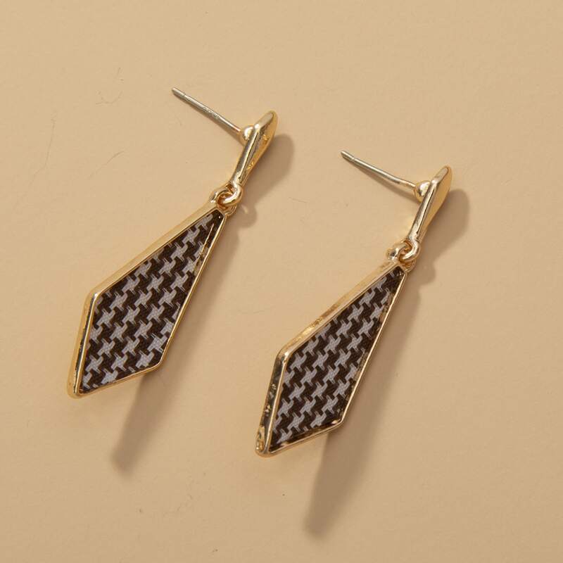 

Geometric Drop Earrings, Multicolor