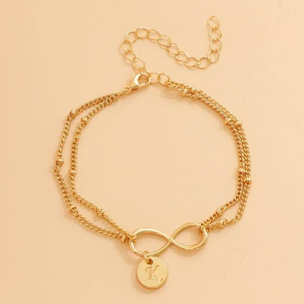 

Infinity Decor Layered Bracelet, Gold