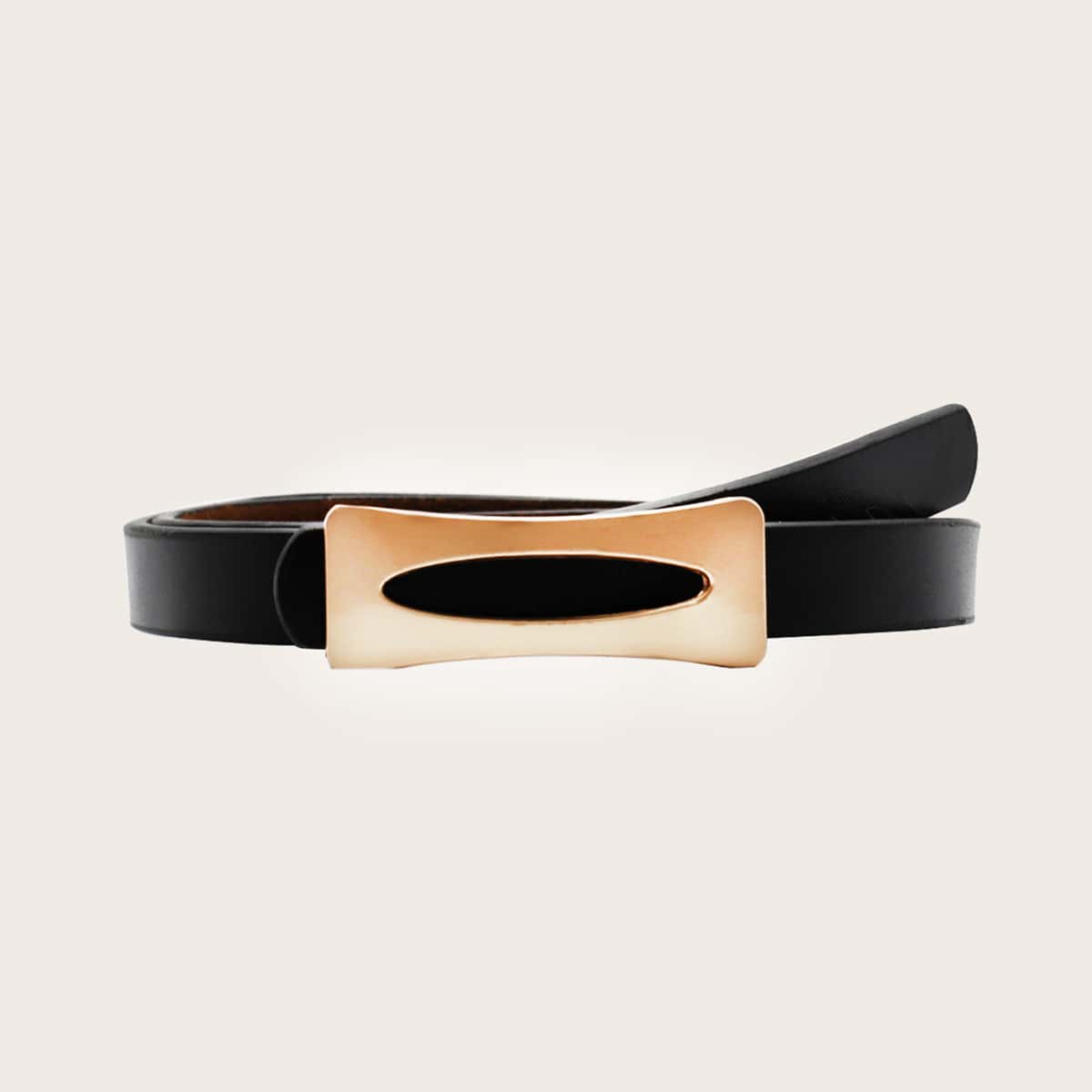 

Metal Buckle Belt, Black