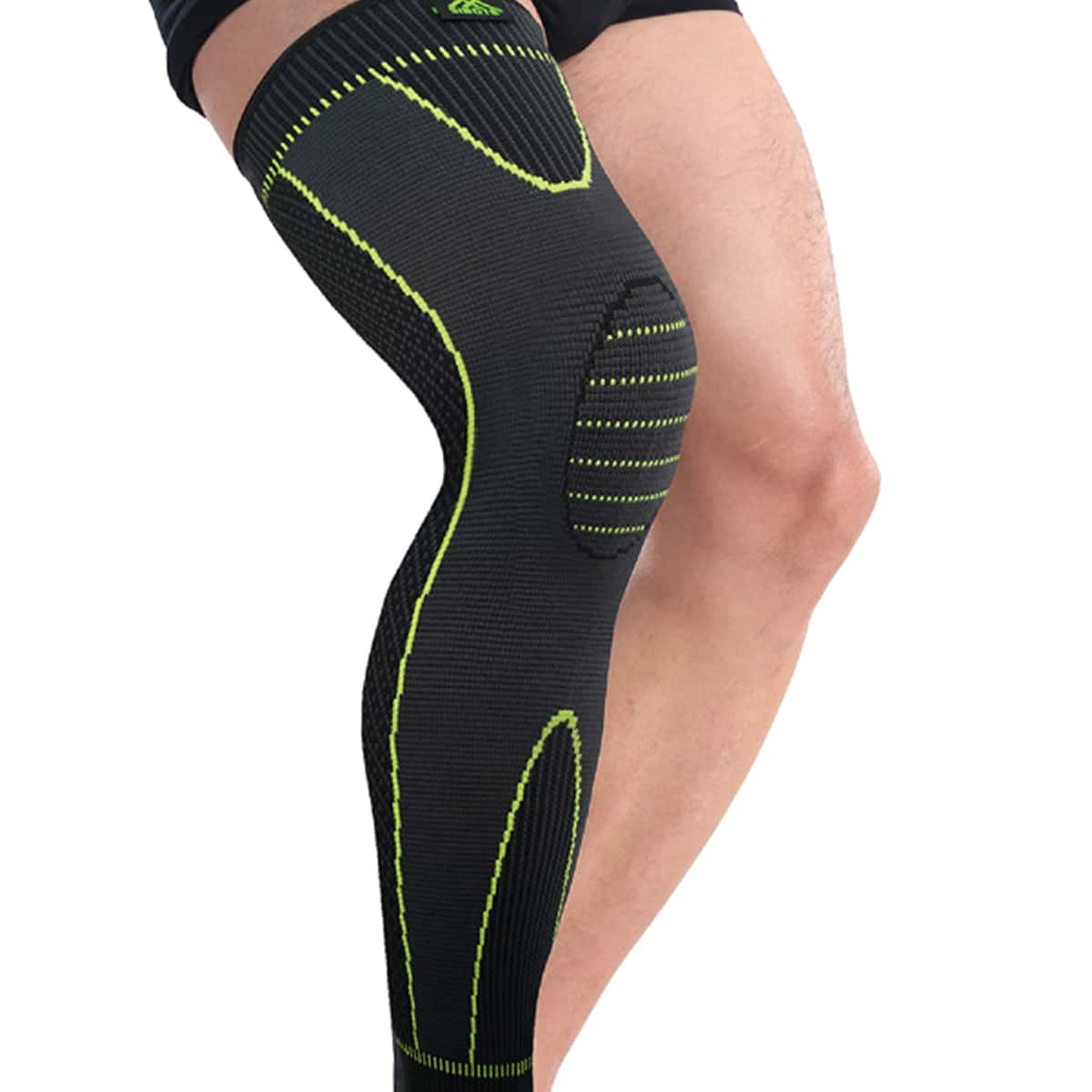 

1pc Striped Knee Pad, Black