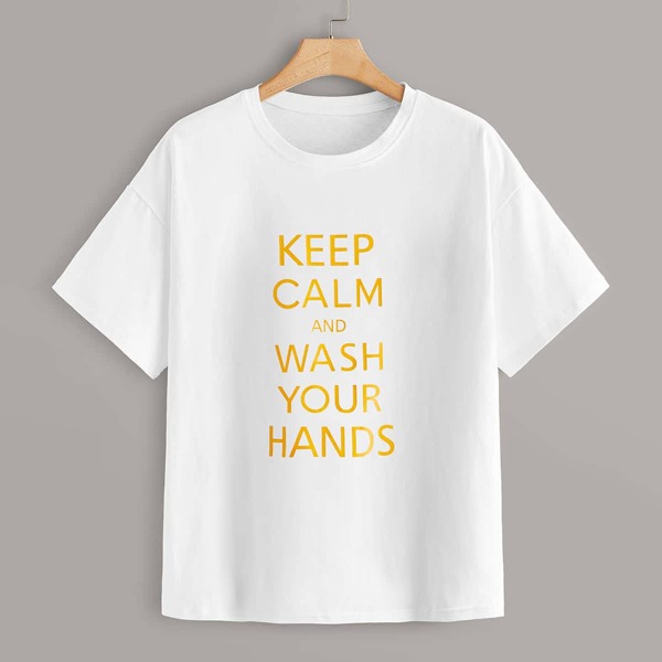 

Plus Slogan Graphic Tee, White