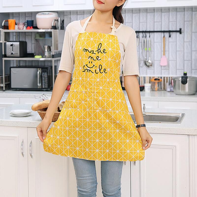

1pc Letter Graphic Apron, Multicolor