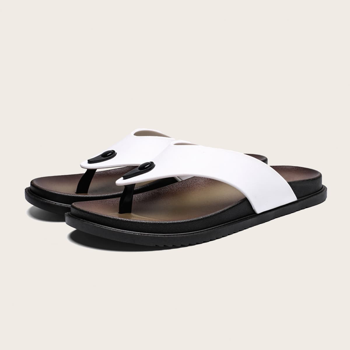 

Guys Minimalist Flip Flops, White
