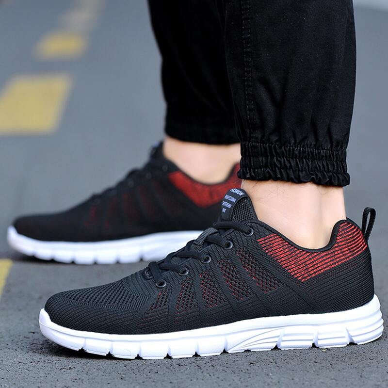 

Guys Lace-up Front Wide Fit Sneakers, Black