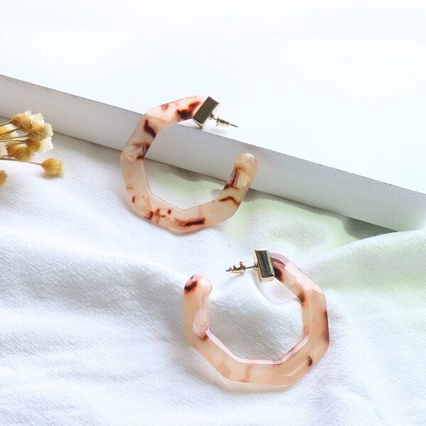 

Cuff Hoop Earrings, Multicolor