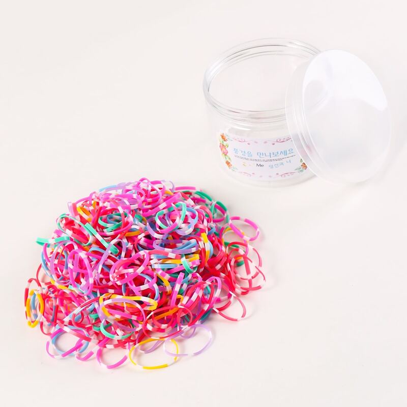 

300pcs Skinny Hair Tie, Multicolor