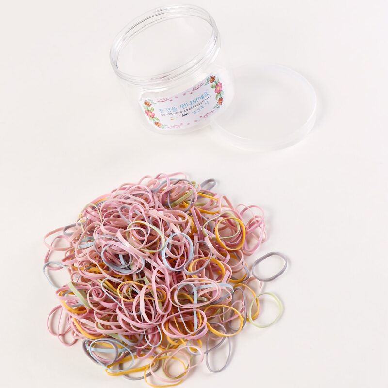 

300pcs Skinny Hair Tie, Multicolor