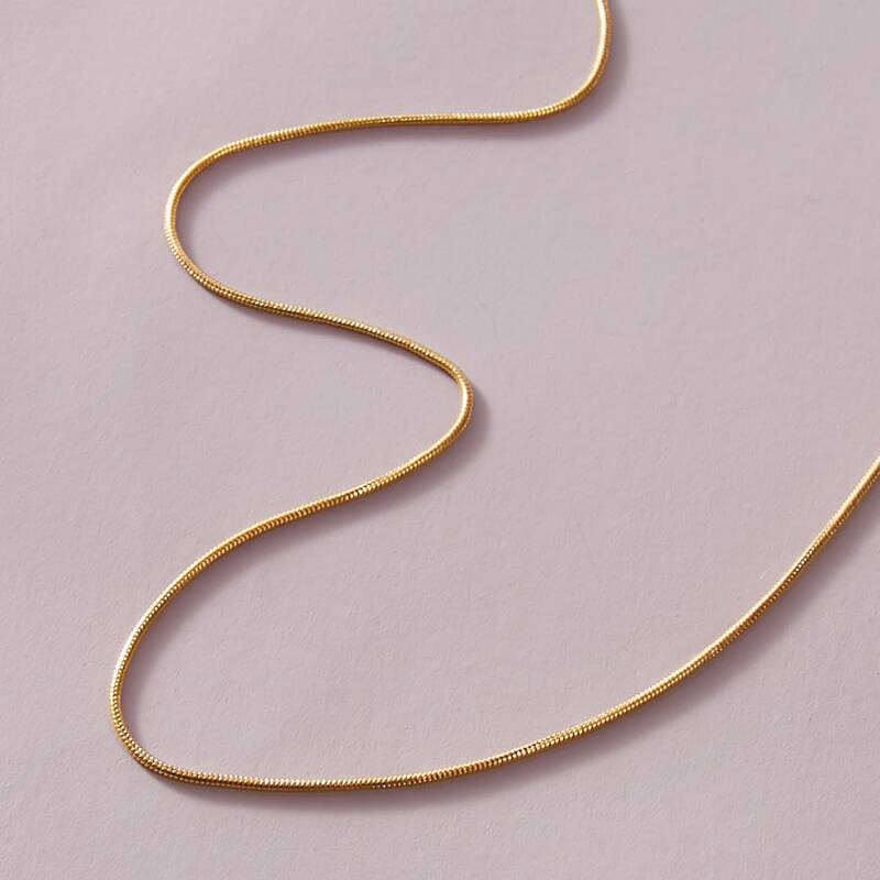 

Simple Solid Necklace, Gold