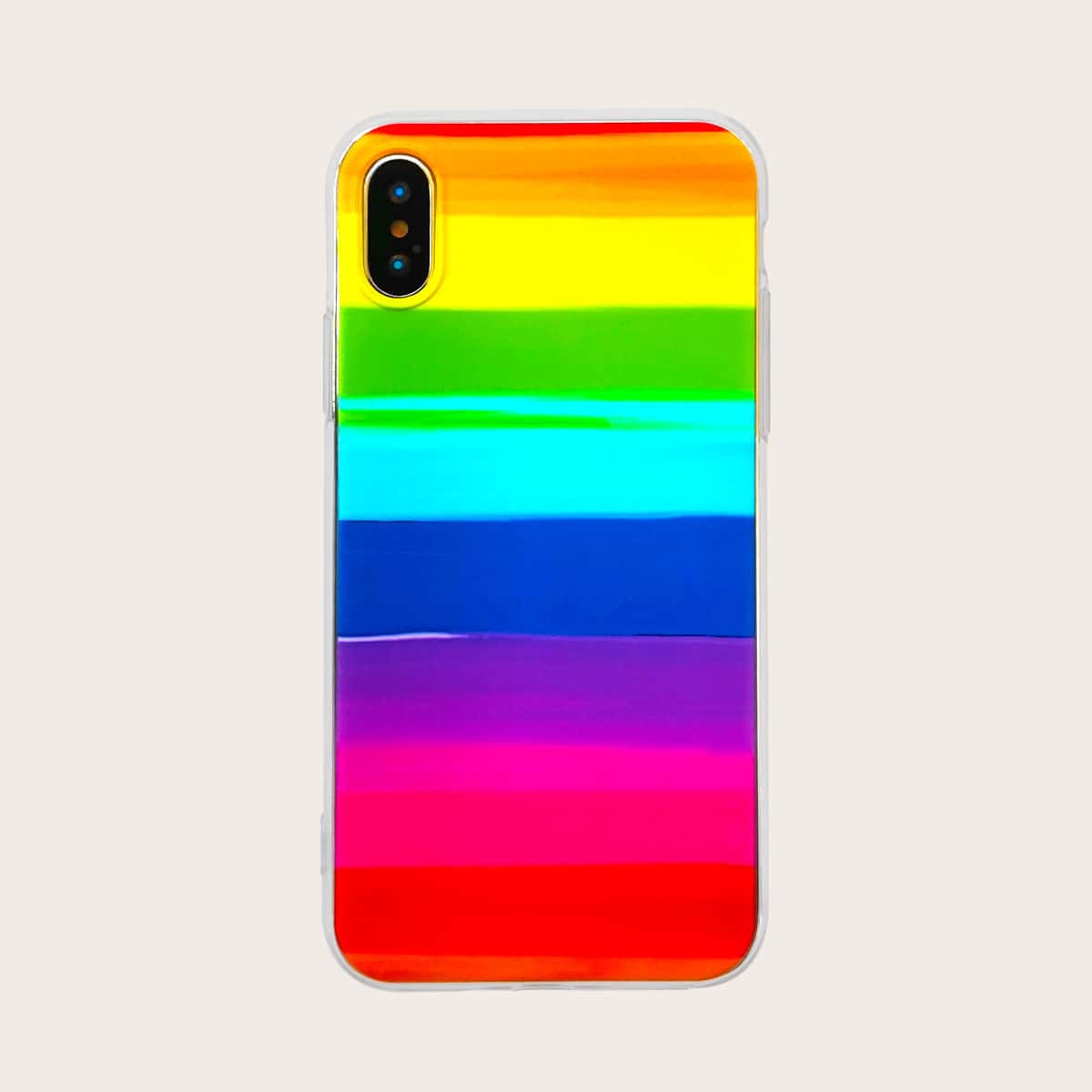 

Rainbow Stripe Pattern iPhone Case, Multicolor