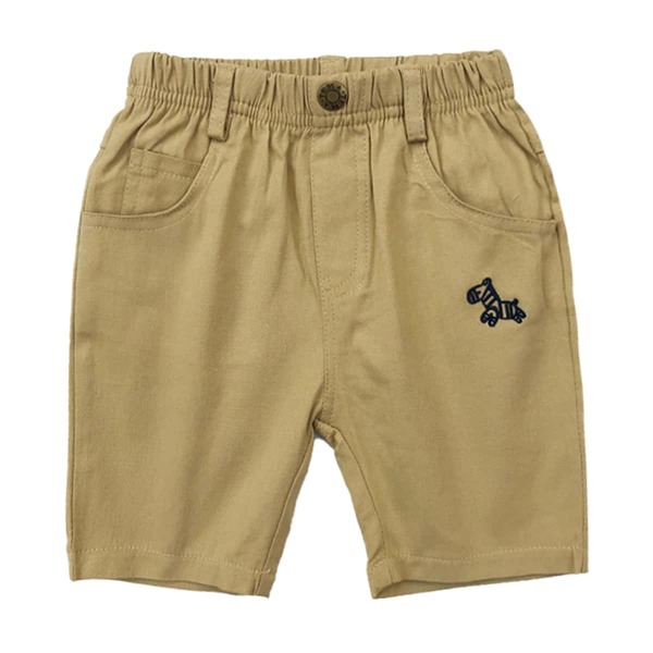 

Toddler Boys Embroidery Slant Pocket Shorts, Khaki