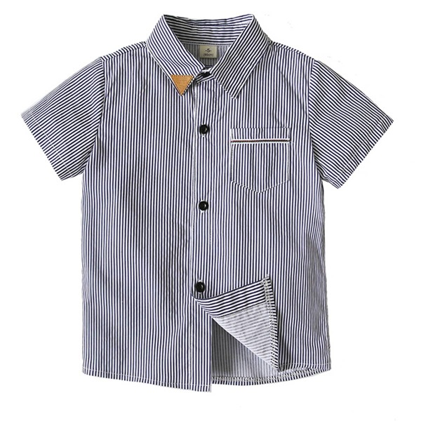 

Toddler Boys Vertical Stripe Pocket Front Shirt, Multicolor
