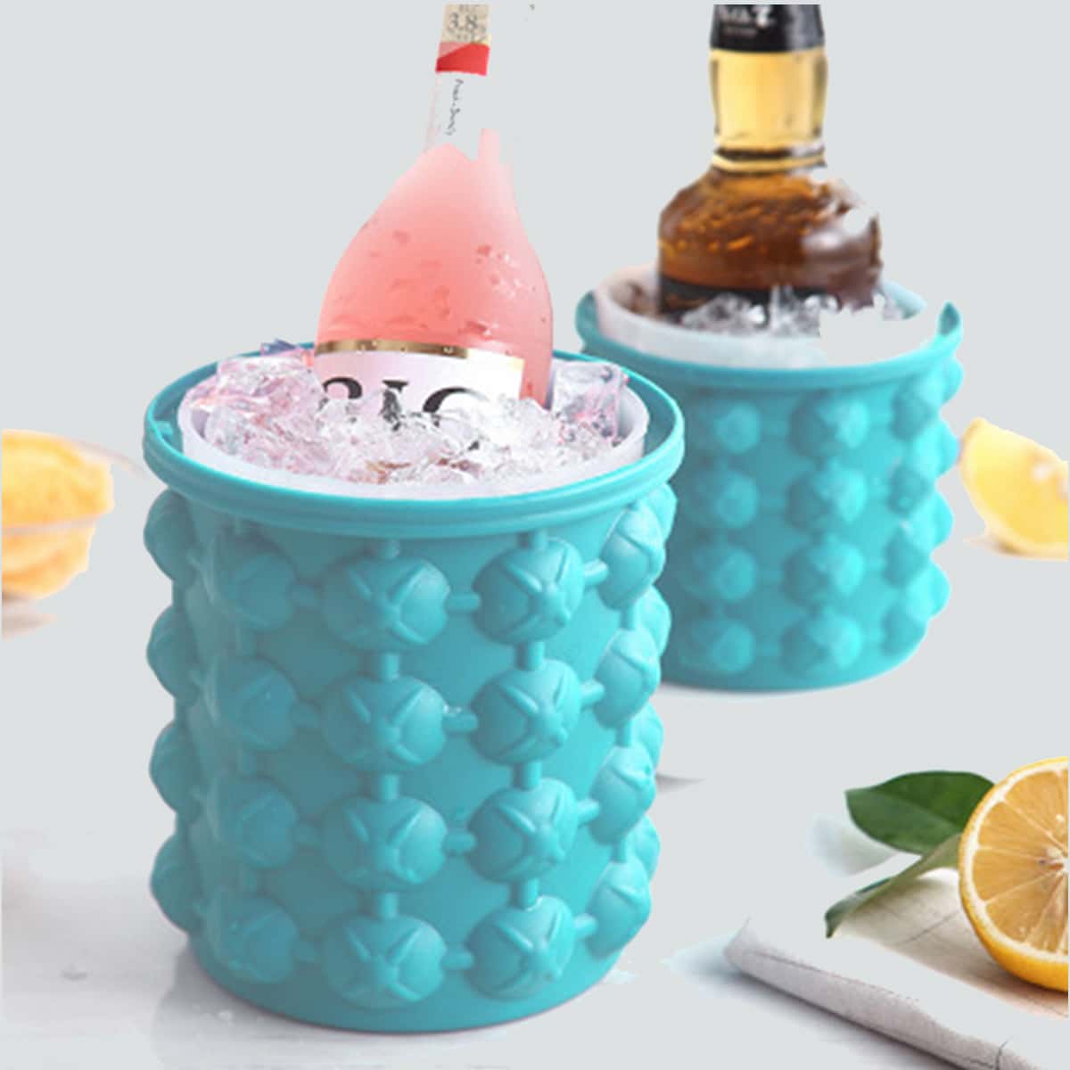 

1pc Silicone Cover Ice Bucket, Multicolor