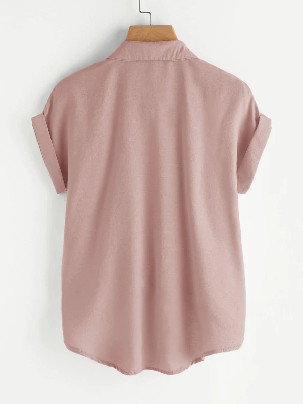 shein knot hem top
