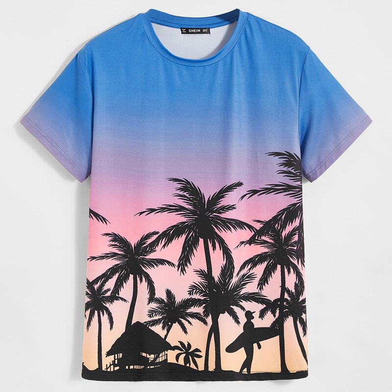 

Guys Tropical Print Tee, Multicolor