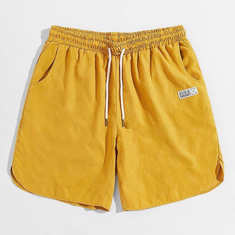 

Guys Drawstring Yellow Shorts