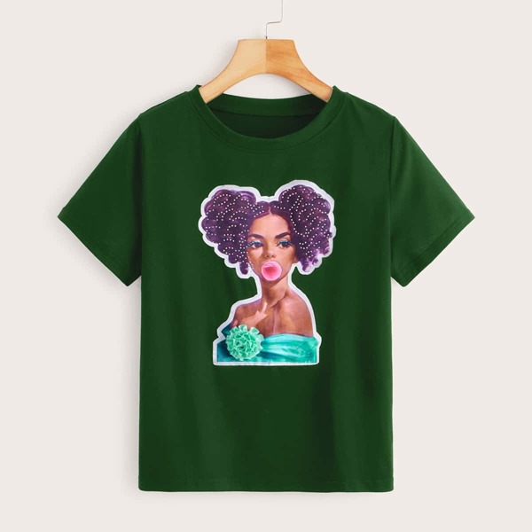 

Figure Graphic Short Sleeve Tee, Green