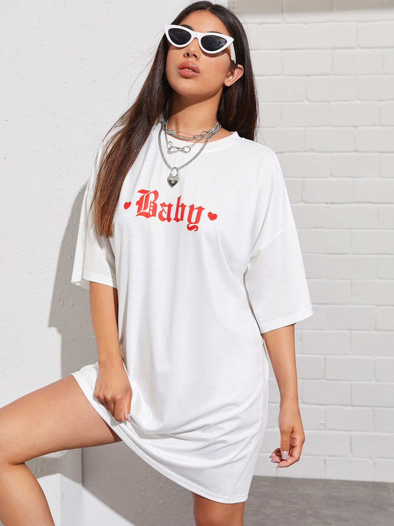 Playeras largas mujer Clearance