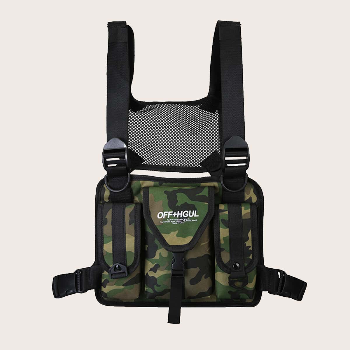 

Guys Camo Graphic Chest Bag, Multicolor