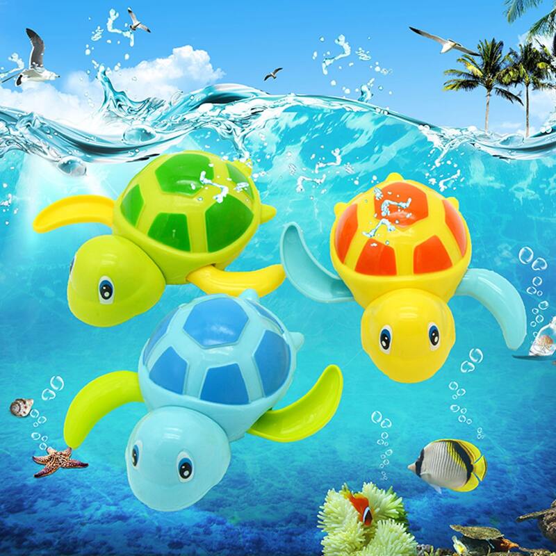

1pc Random Color Turtle Shaped Bath Toy, Multicolor