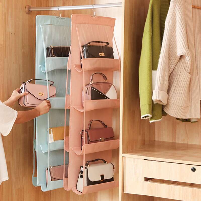 

1pc 4 Layer Hanging Storage Bag, Multicolor