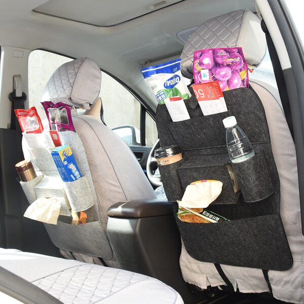 

1pc Multifunction Car Seat Back Storage Bag, Multicolor
