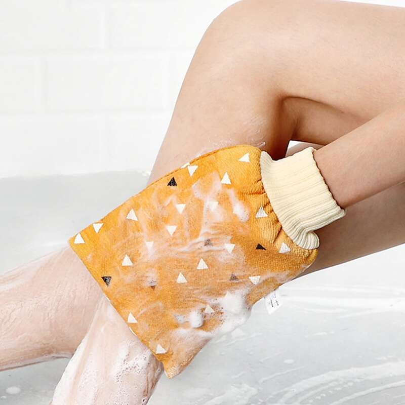 

1pc Random Color Exfoliating Bath Glove, Multicolor
