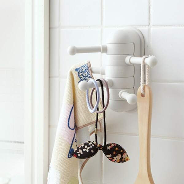 

Rotatable Wall Hook, White