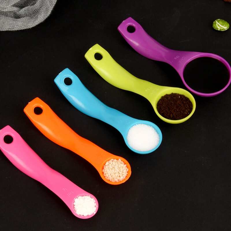 

5pcs Solid Measuring Spoon, Multicolor