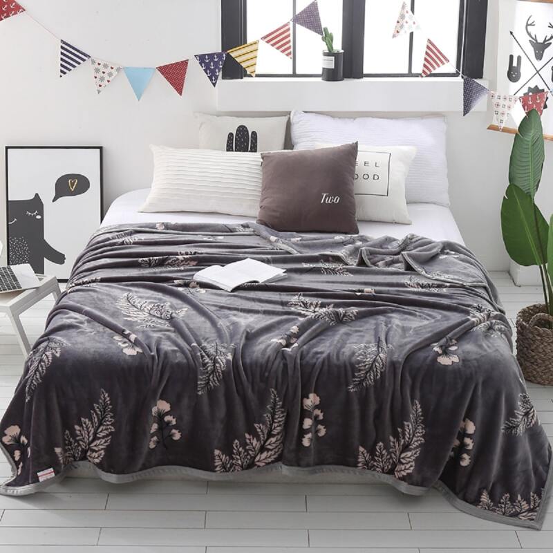 

Flower Print Blanket, Multicolor