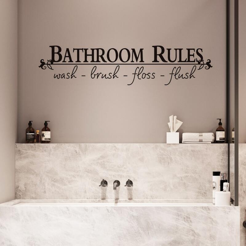 

Slogan Graphic Wall Sticker, Black