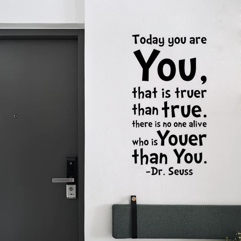 

Slogan Graphic Wall Sticker, Black