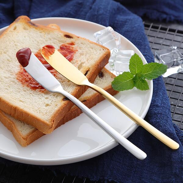 

2pcs Stainless Steel Butter Spatula, Multicolor