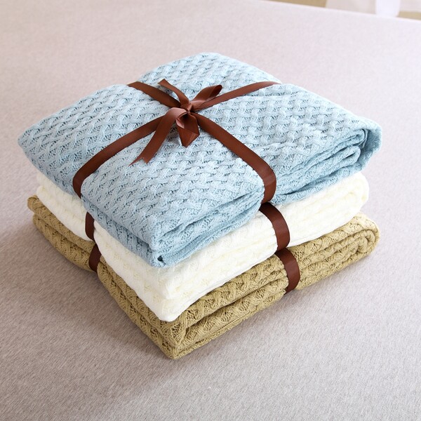 

1pc Solid Blanket, Multicolor