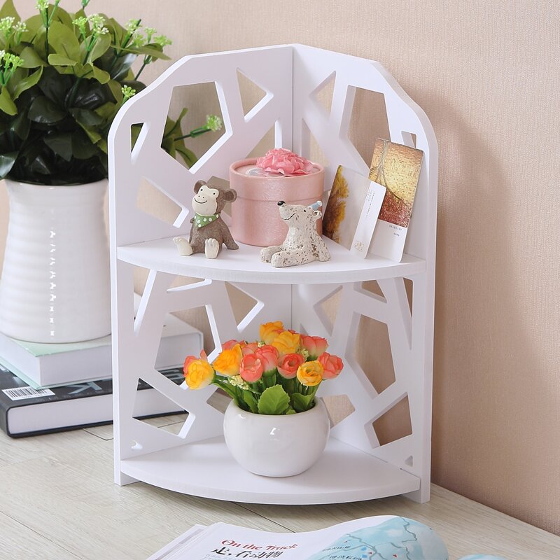 

1pc Hollow Storage Rack, White