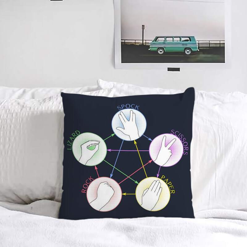 

Gesture Print Cushion Cover Without Filler, Multicolor