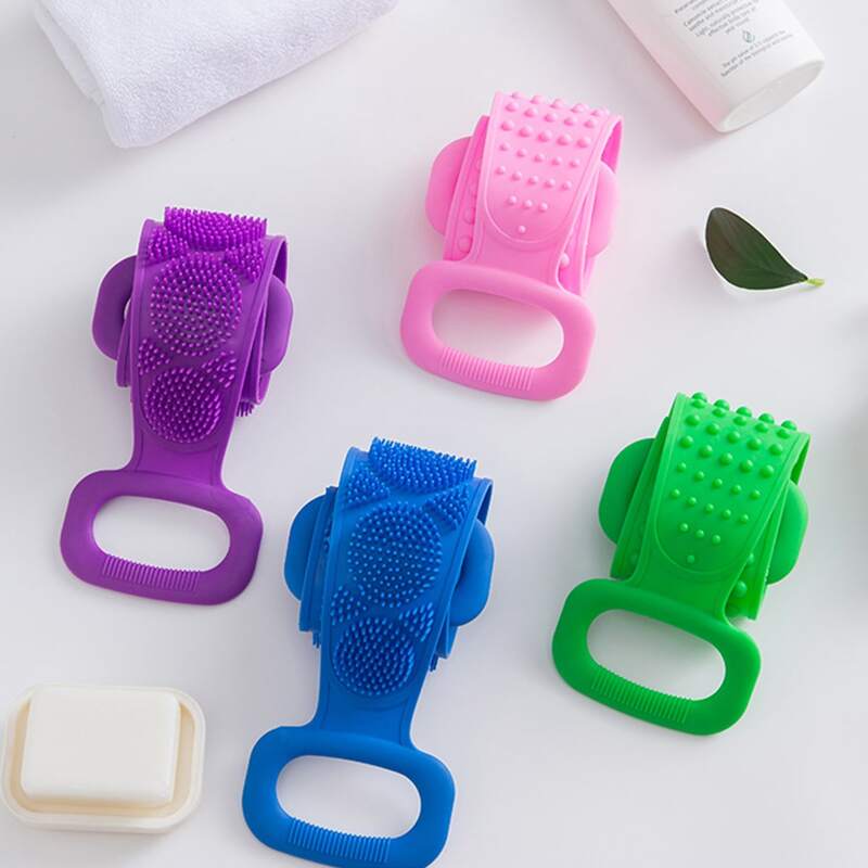 

1pc Silicone Lengthen Bath Strip, Multicolor