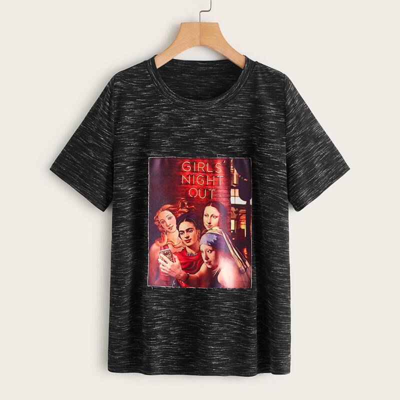 

Figure Graphic Tee, Black