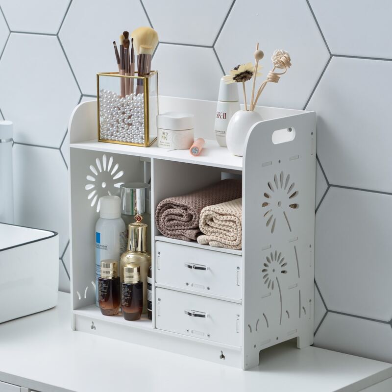 

Multifunction Desktop Storage Rack, White