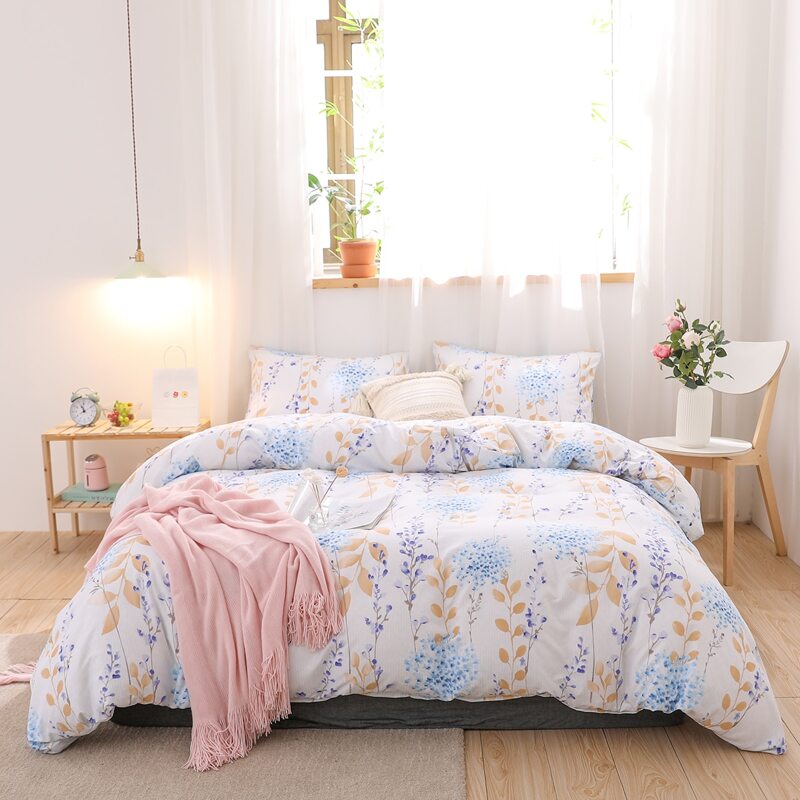 

Plants Print Bedding Set Without Filler, Multicolor