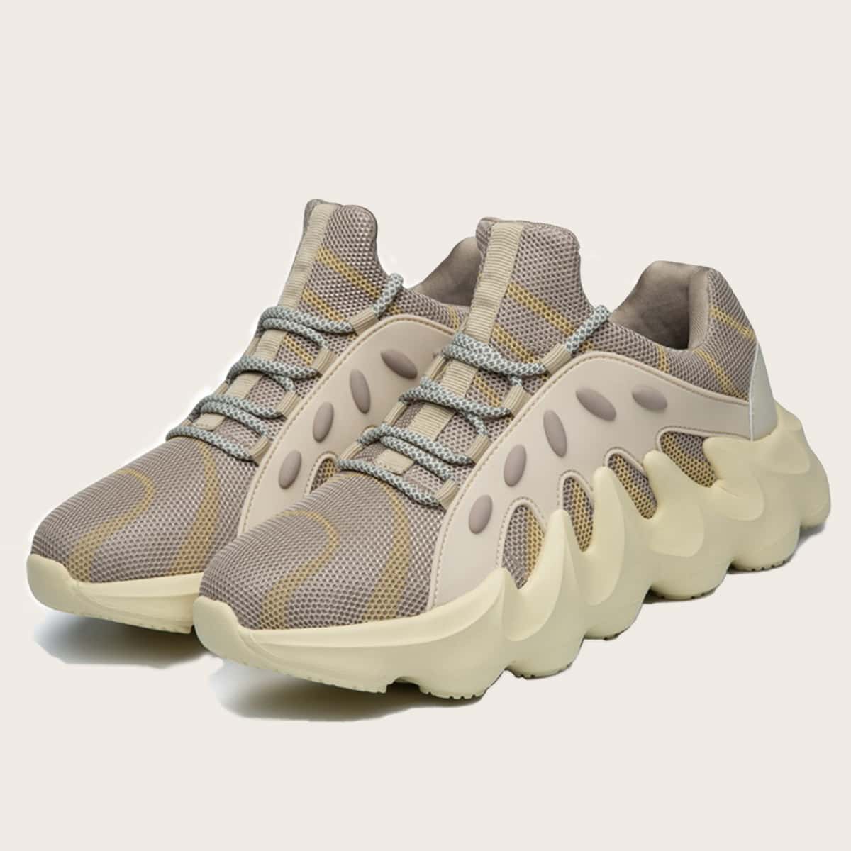 

Guys Lace-up Front Chunky Sneakers, Multicolor