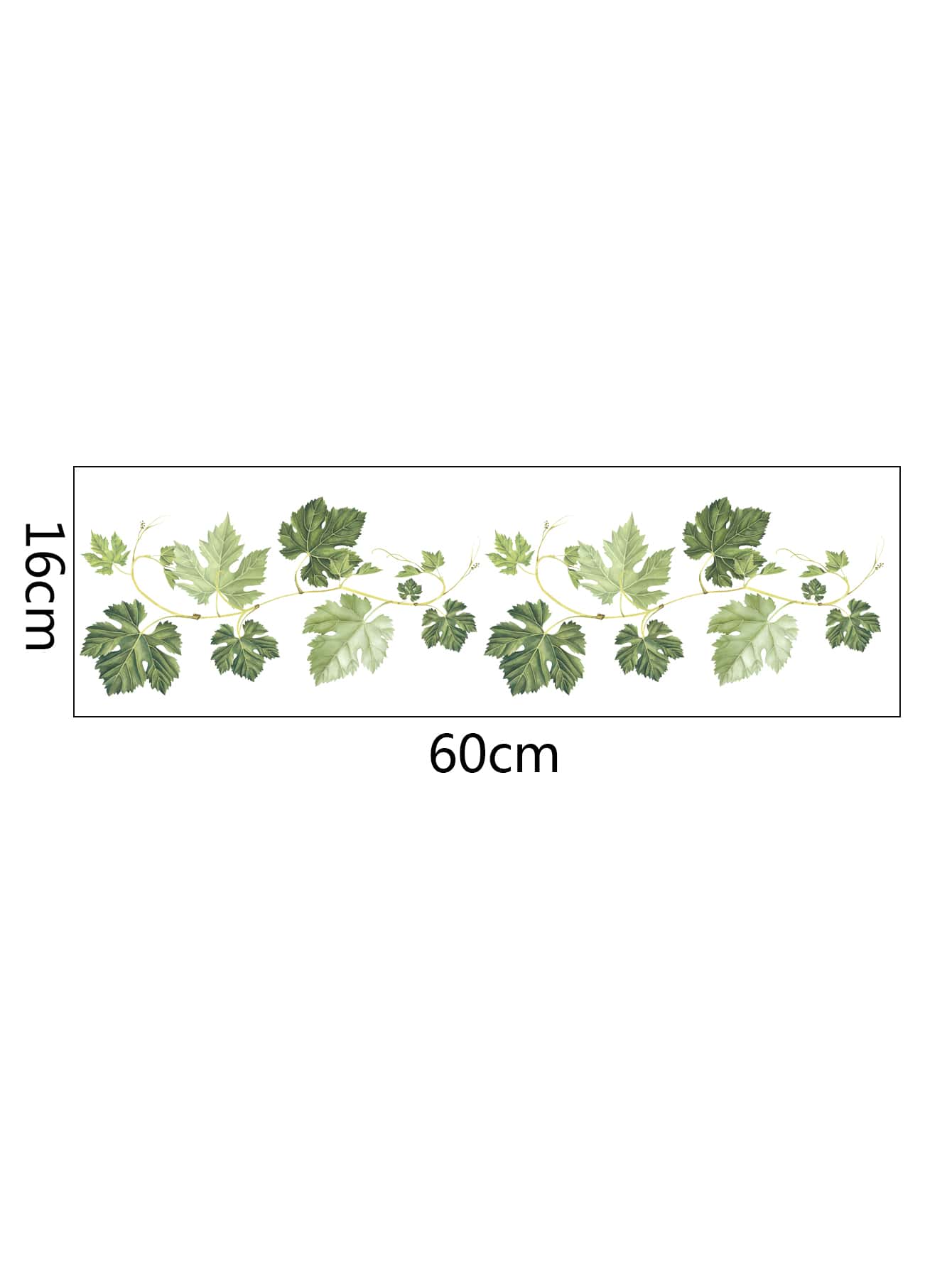 1pc Leaf Pattern Wall Sticker, Self Adhesive Vine Wall Art Decal For Home Decor, Stickers, Wall Decal, Vinyl Decal For Home Decorations, Spring Decoration Items Refresh Your Home, Festival Decoration Stickers Gifts Birthday Graduation Kitchen Decor