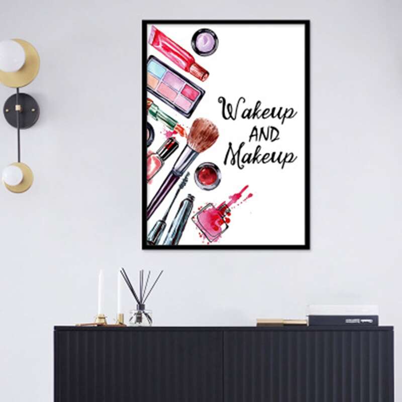 

1pc Slogan Wall Painting Without Frame, Multicolor