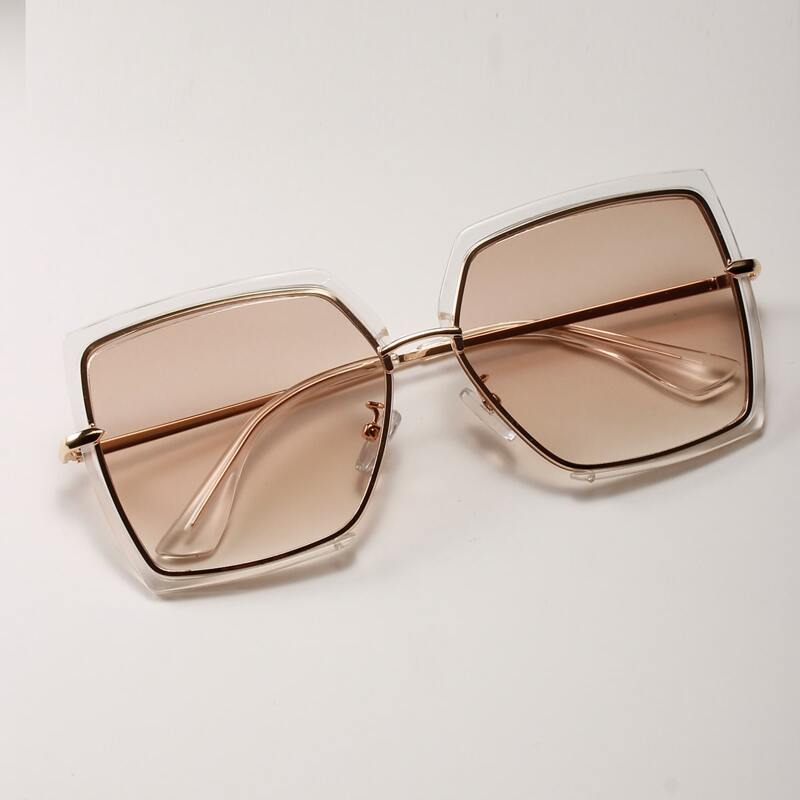 

Metal Frame Sunglasses, Gold