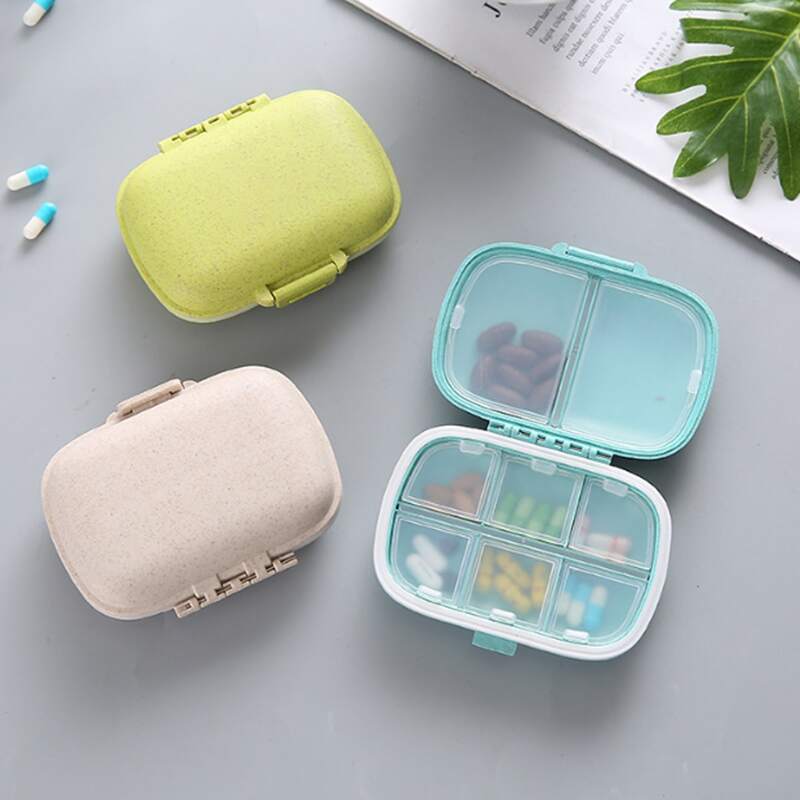 

1pc Multi-grid Pill Storage Box, Multicolor