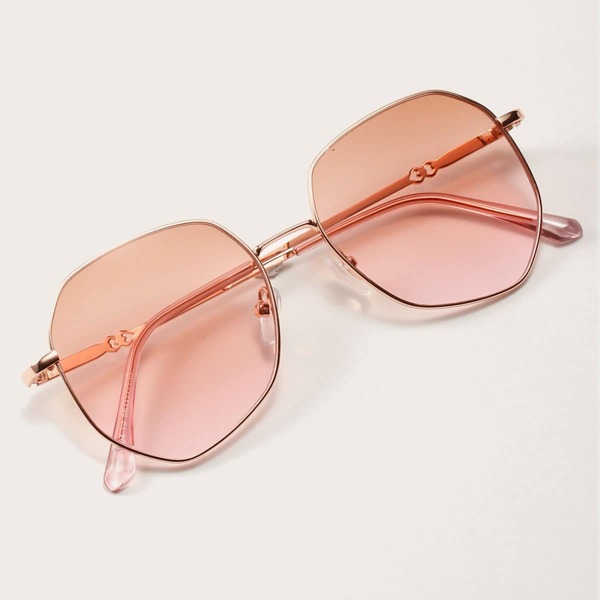 

Metal Frame Sunglasses, Pink