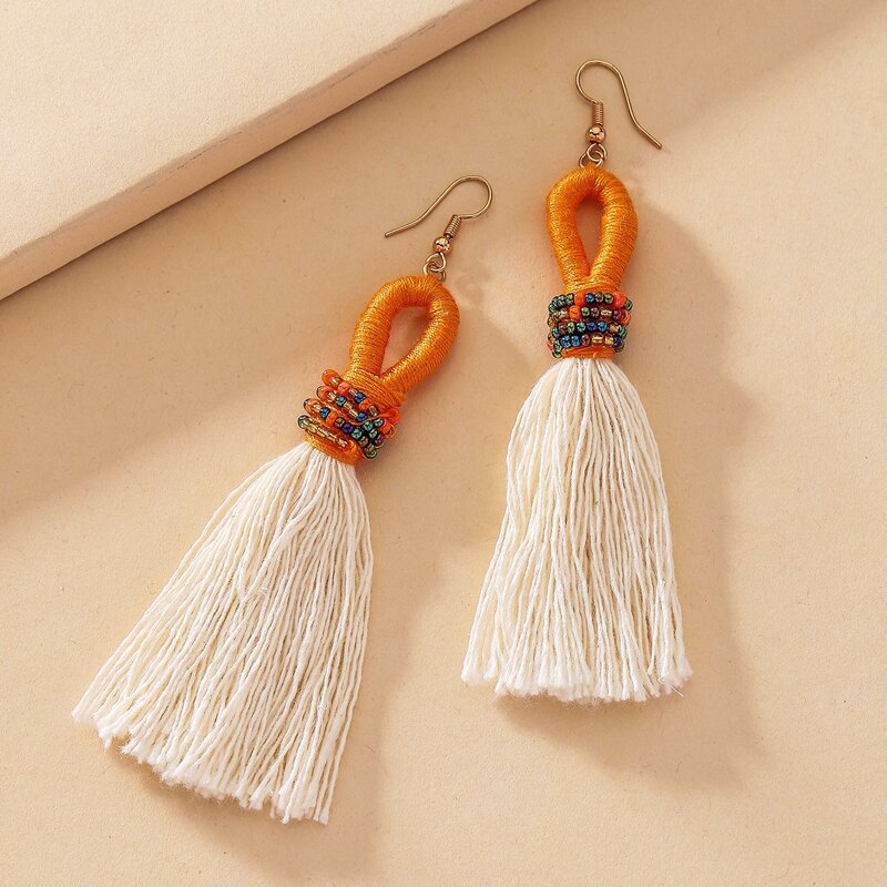 

Tassel Drop Earrings, Multicolor