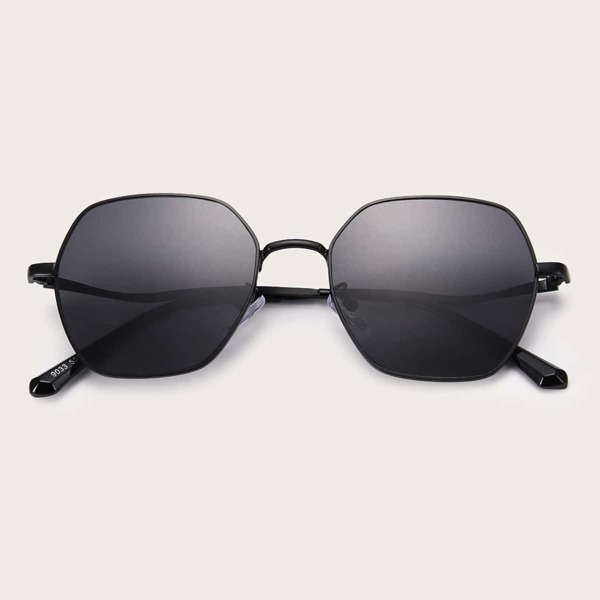 

Солнцезащитные очки с шестигранной оправой, Чёрный